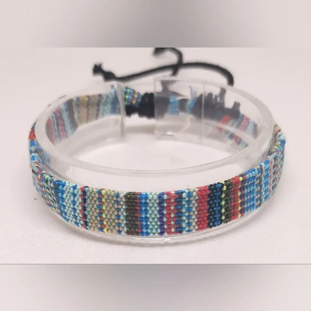 Men's bracelet striped punk new e69